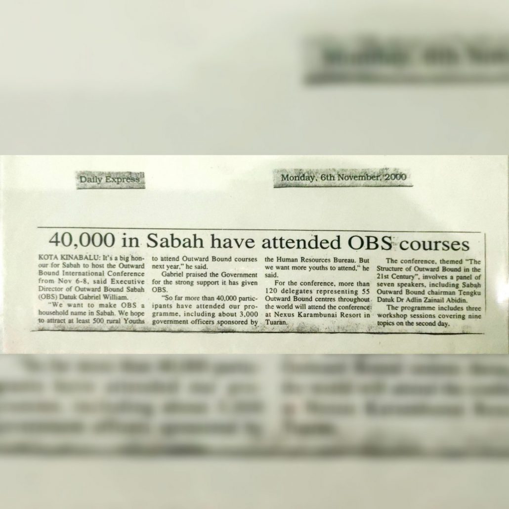 Publish in Daily Express on 6th November 2000
